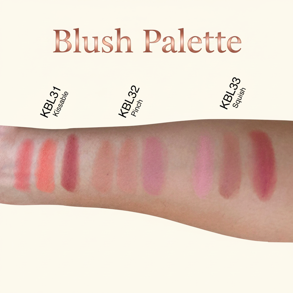Blush Palette shade guide