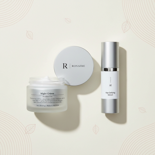 Anti-Aging Night Set bundle featuring Night Renewal Creme and Age Defying Serum